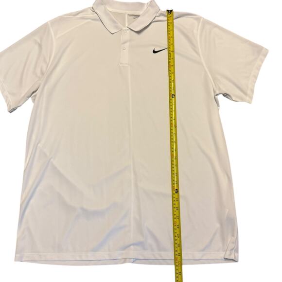 Nike White Dri Fit Polo Shirt EUC Plus Size XXL - Picture 5 of 5